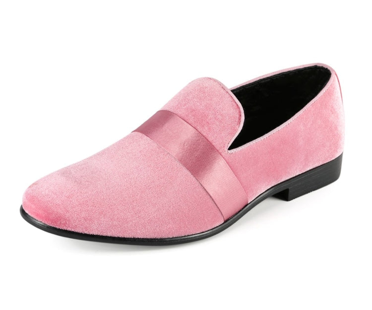 Amali Knight pink smoking slippers main