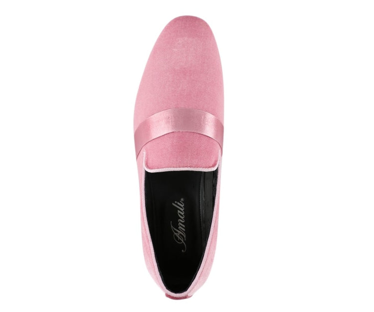 
                      
                        Amali Knight pink smoking slippers top
                      
                    