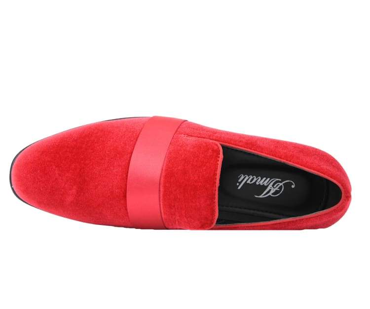 
                      
                        Amali Knight red smoking slippers top
                      
                    