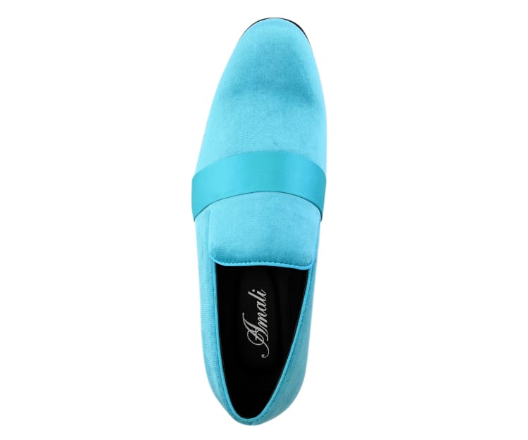 
                      
                        Amali Knight turquoise smoking slippers top
                      
                    