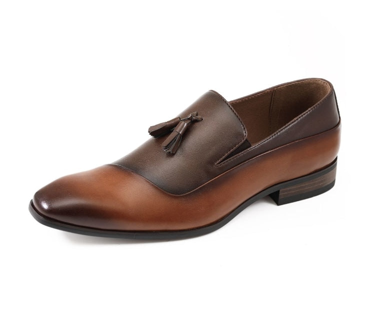 
                      
                        Amali Kurt brown tassel loafers main
                      
                    