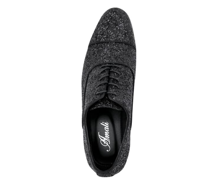 
                      
                        Amali Lawrence black glitter oxfords top
                      
                    