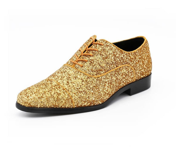 Gold Glitter Oxfords | Bold Style