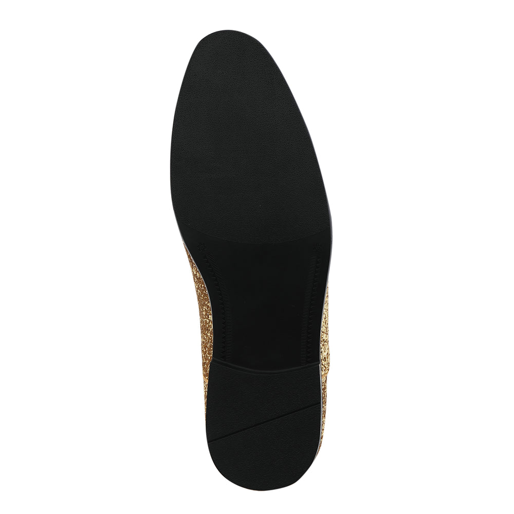 
                      
                        Amali Lawrence gold glitter oxfords sole
                      
                    