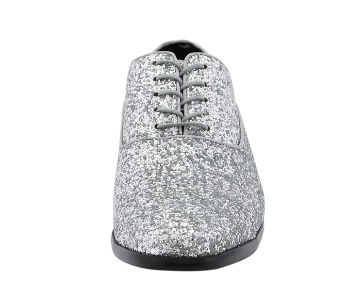 
                      
                        Amali Lawrence silver glitter oxfords front
                      
                    