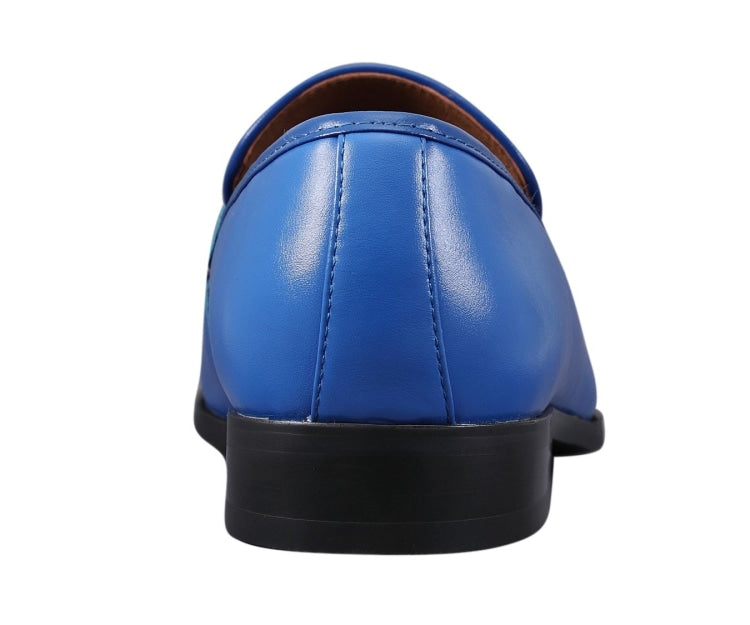 
                      
                        Amali Levi royal blue penny loafers back
                      
                    