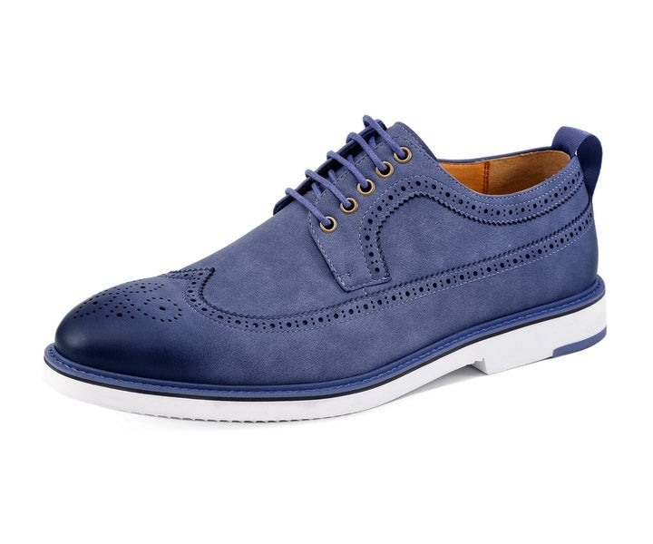 Amali Lian navy hybrid oxford shoes main