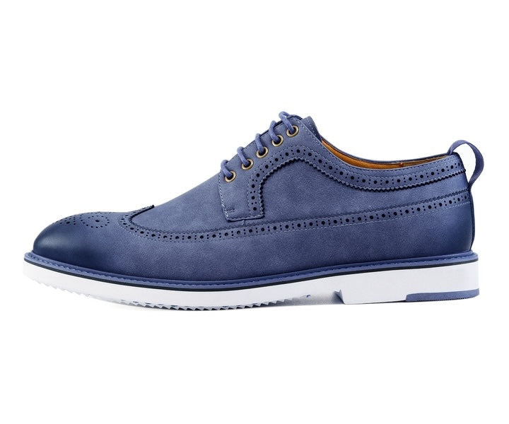 Amali Lian navy hybrid oxford shoes side