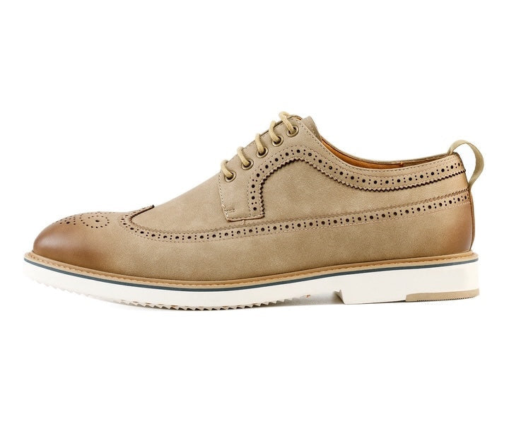 Amali Lian taupe hybrid oxford shoes side