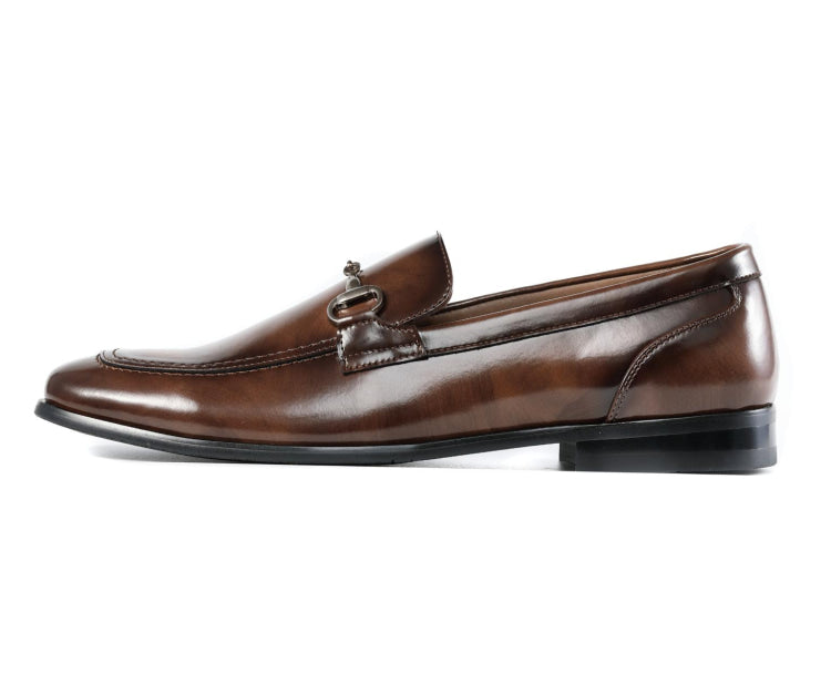 Amali Marco mens brown loafers​ side