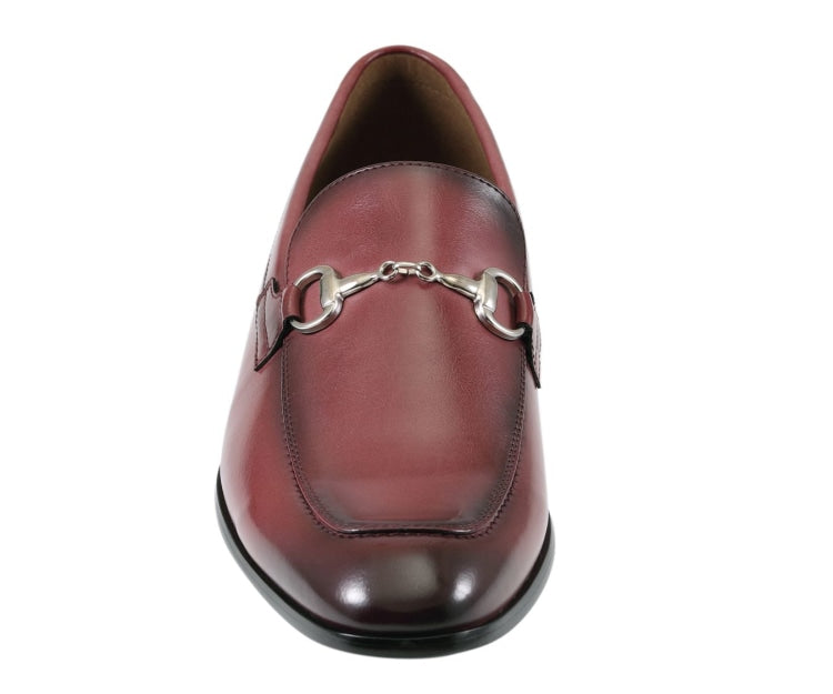 
                      
                        Amali Marco mens burgundy loafers front
                      
                    
