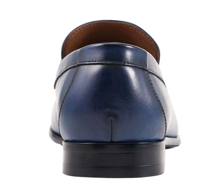 
                      
                        Amali Marco mens navy loafers back
                      
                    