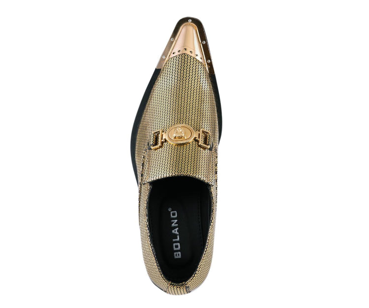 
                      
                        Amali Mason gold metal tip dress shoes​ top
                      
                    