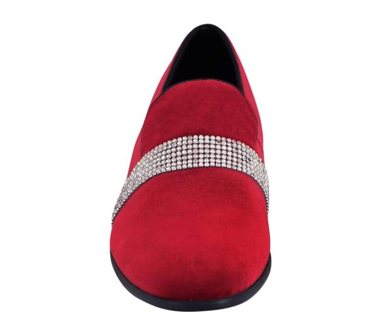 
                      
                        Amali Monarch red smoking slippers front
                      
                    