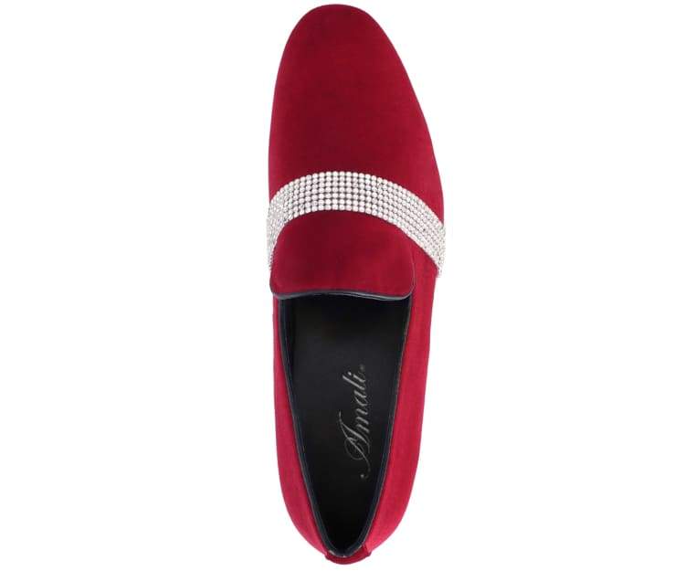 
                      
                        Amali Monarch red smoking slippers top
                      
                    