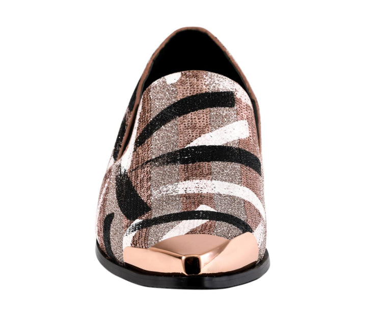 
                      
                        Amali Nelson rose gold dress shoes front
                      
                    