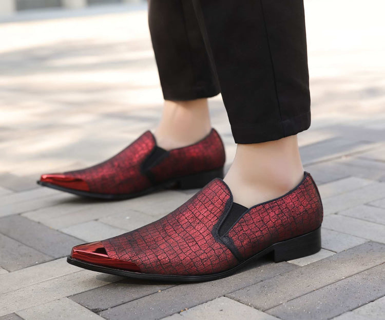 Amali Niven red metal tip shoes life