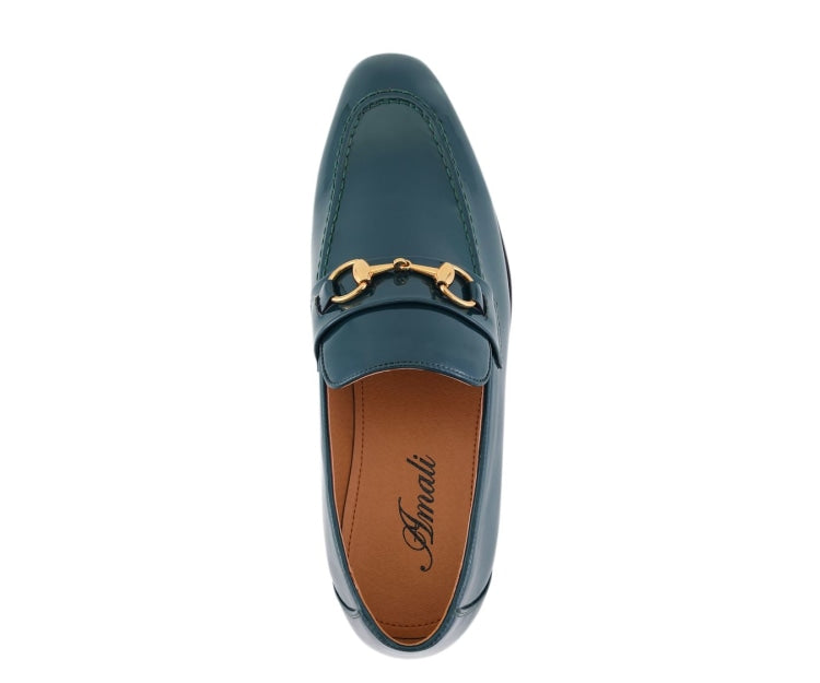 
                      
                        Amali Oscar green loafers top
                      
                    