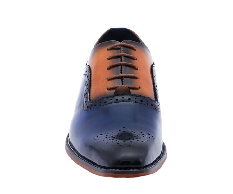 
                      
                        Amali Piedmont navy cap toe oxfords​ front
                      
                    