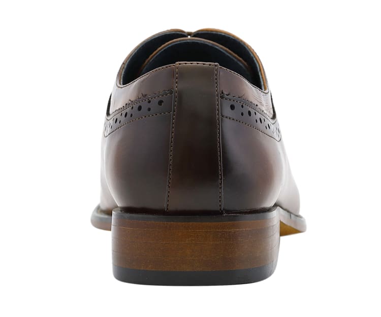 
                      
                        Amali Piedmont tan cap toe oxfords​ back
                      
                    