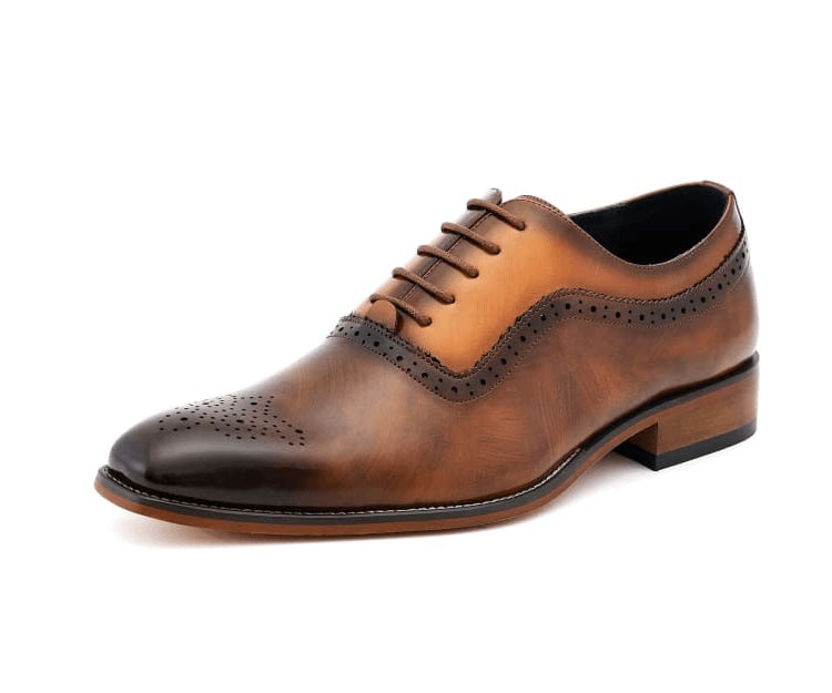 Amali Piedmont tan cap toe oxfords​ main