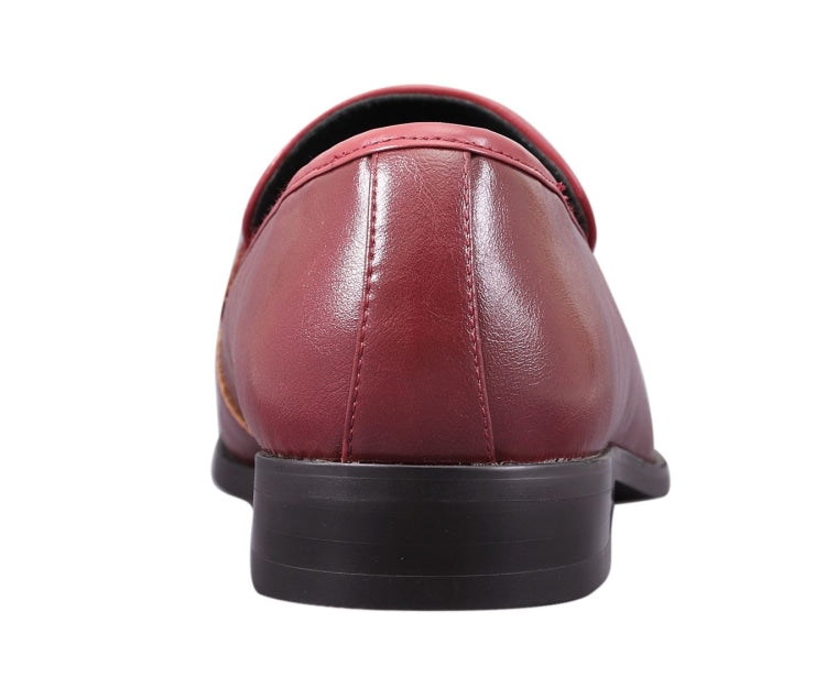 
                      
                        Amali Rian red penny loafers back
                      
                    