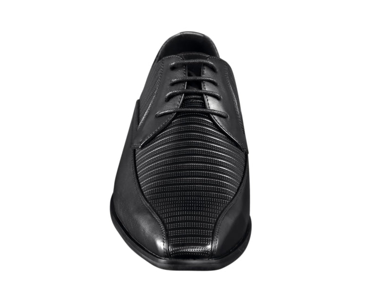 
                      
                        Amali Romeo black derby dress shoes​ front
                      
                    