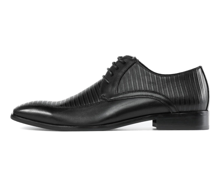 Amali Romeo black derby dress shoes​ side