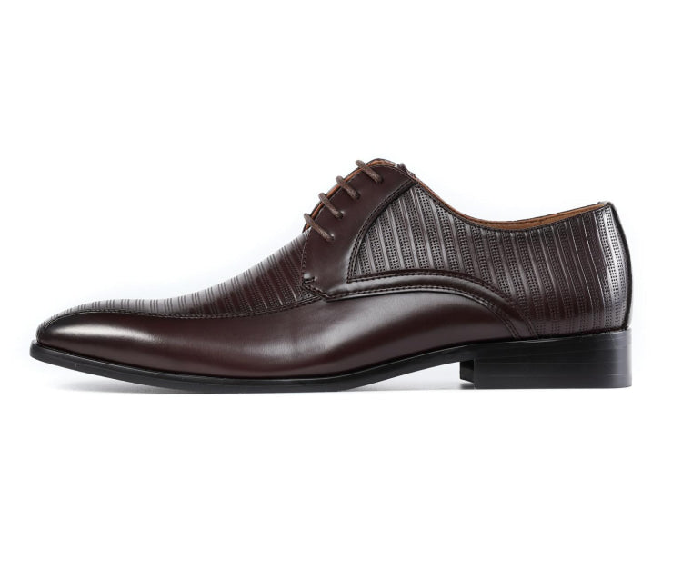 Amali Romeo brown derby dress shoes side