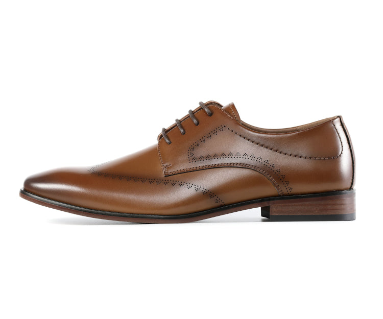 
                      
                        Amali Rui cognac dress shoes side
                      
                    