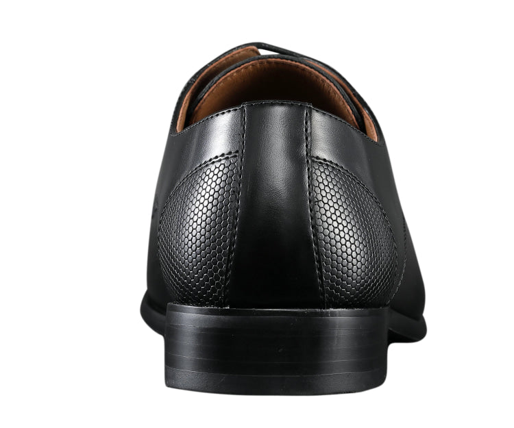 
                      
                        Amali Russo black cap toe shoes back
                      
                    