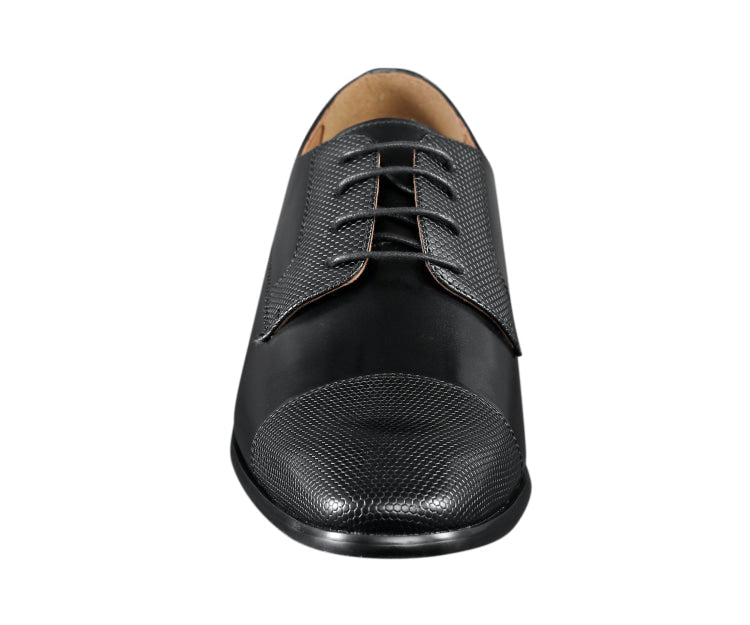 
                      
                        Amali Russo black cap toe shoes front
                      
                    