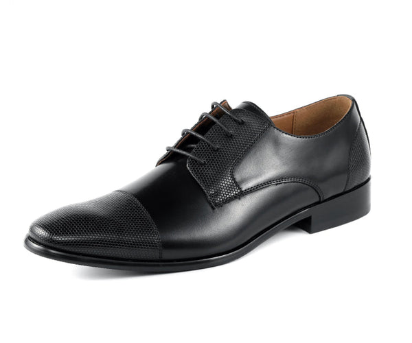 Black Cap Toe Shoes​​​​ | Derby Fashion | Russo by Amali  display picture 1