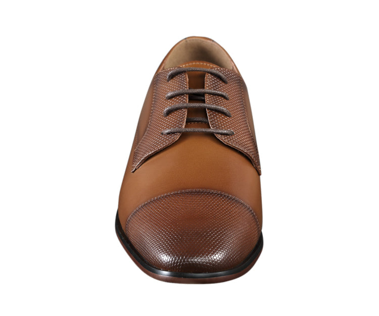 
                      
                        Amali Russo cognac cap toe shoes front
                      
                    