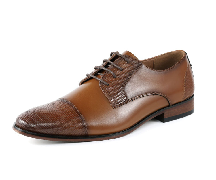 Amali Russo cognac cap toe shoes main