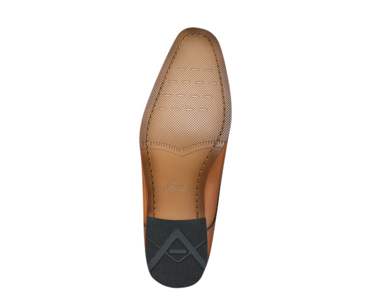 
                      
                        Amali Russo cognac cap toe shoes sole
                      
                    