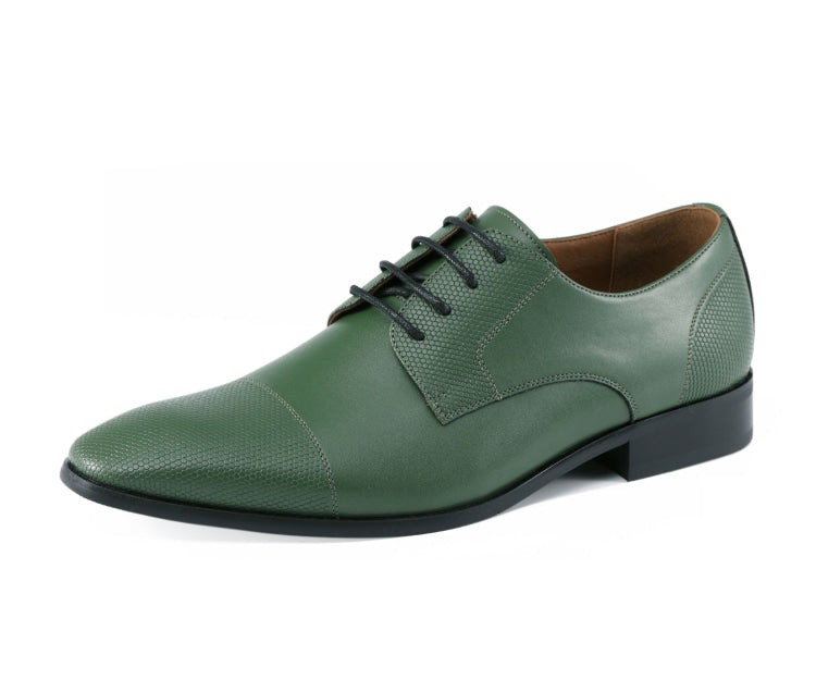 Amali Russo green cap toe shoes main