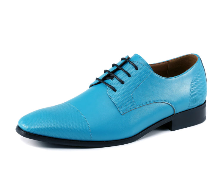 Amali Russo teal cap toe shoes main