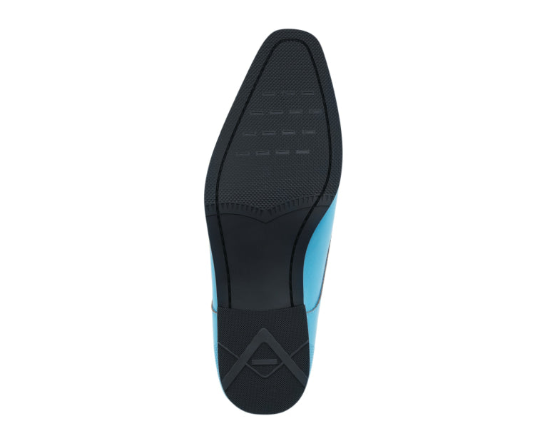 
                      
                        Amali Russo teal cap toe shoes sole
                      
                    