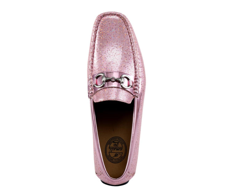 
                      
                        Amali Samson pink metallic loafers top
                      
                    