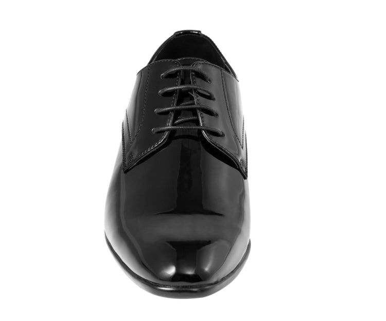 
                      
                        Amali Sean black derby dress shoes front
                      
                    