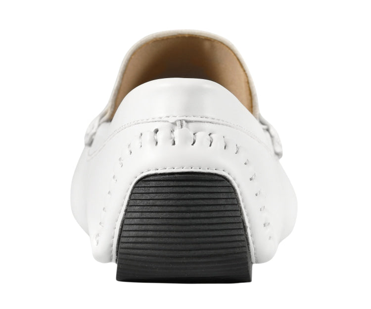 
                      
                        Amali Spear white moccasins back
                      
                    
