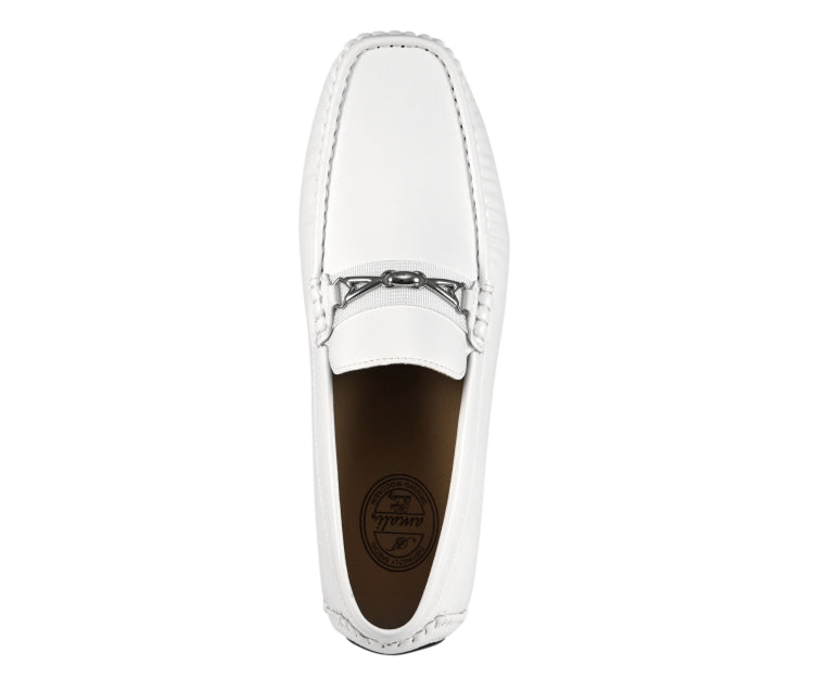 
                      
                        Amali Spear white moccasins top
                      
                    