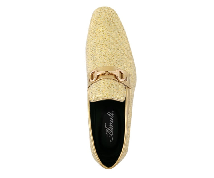 
                      
                        Amali Sutton gold glitter loafers top
                      
                    