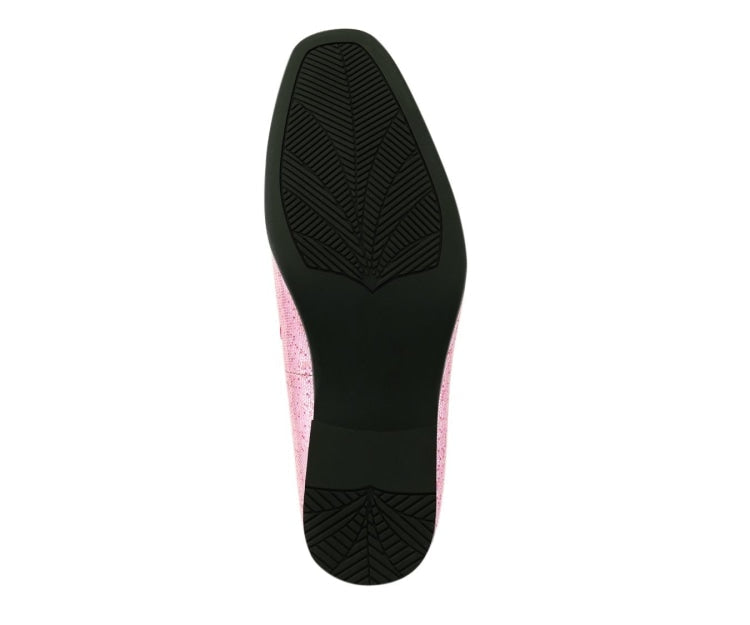 
                      
                        Amali Sutton pink glitter loafers sole
                      
                    