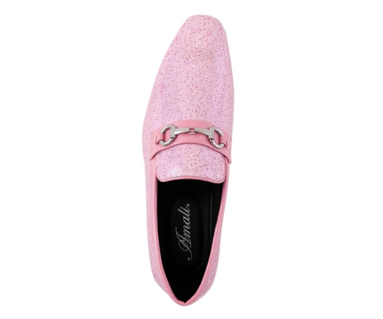 
                      
                        Amali Sutton pink glitter loafers top
                      
                    