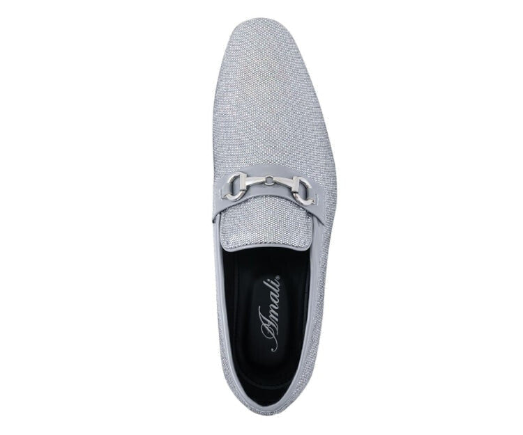 
                      
                        Amali Sutton silver glitter loafers top
                      
                    