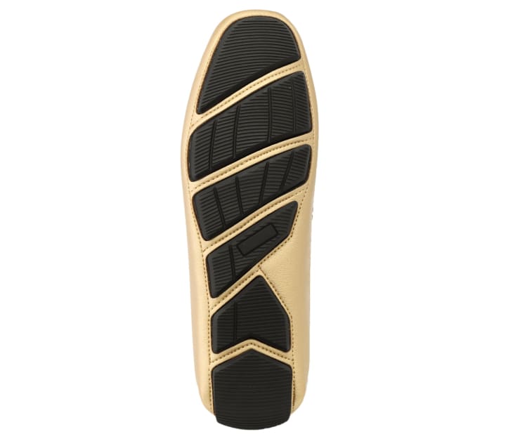 
                      
                        Amali Trentino gold moccasins sole
                      
                    