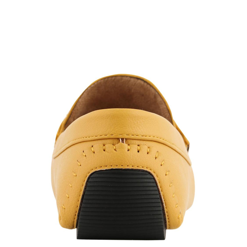 
                      
                        Amali Trentino mustard moccasins back
                      
                    