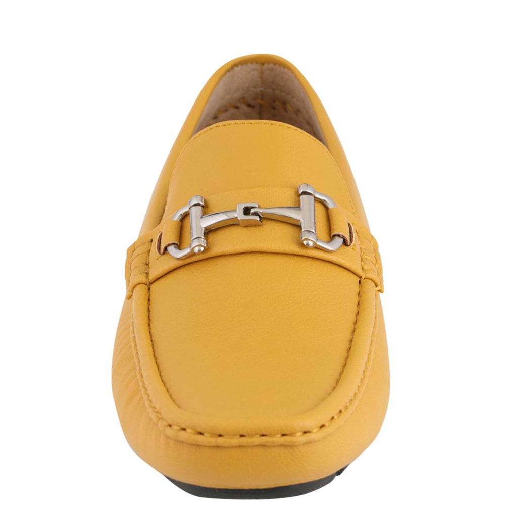 
                      
                        Amali Trentino mustard moccasins front
                      
                    